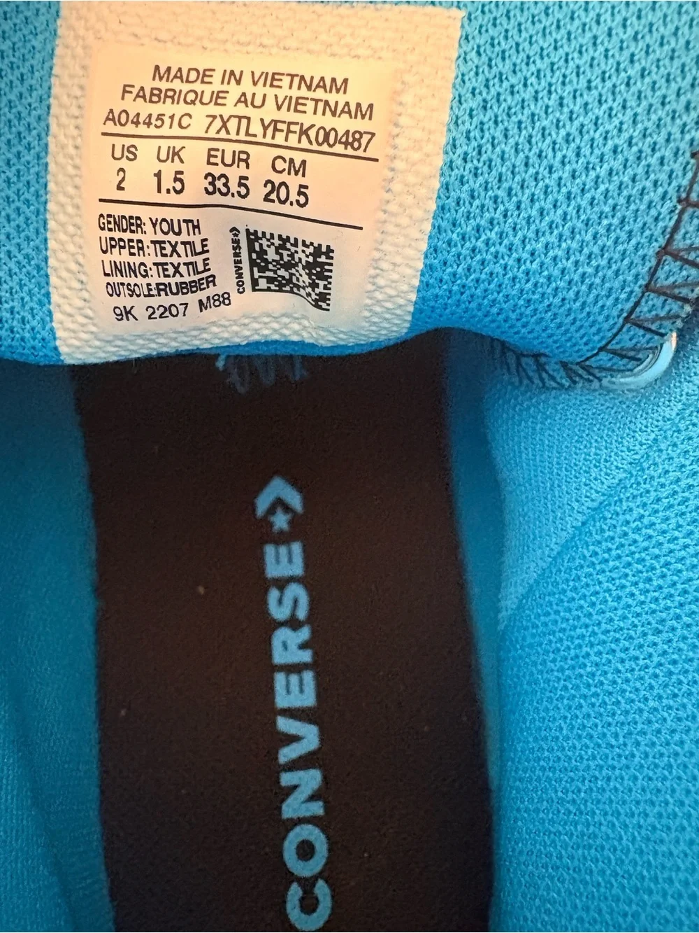 Converse Youth Sneakers Blue Black